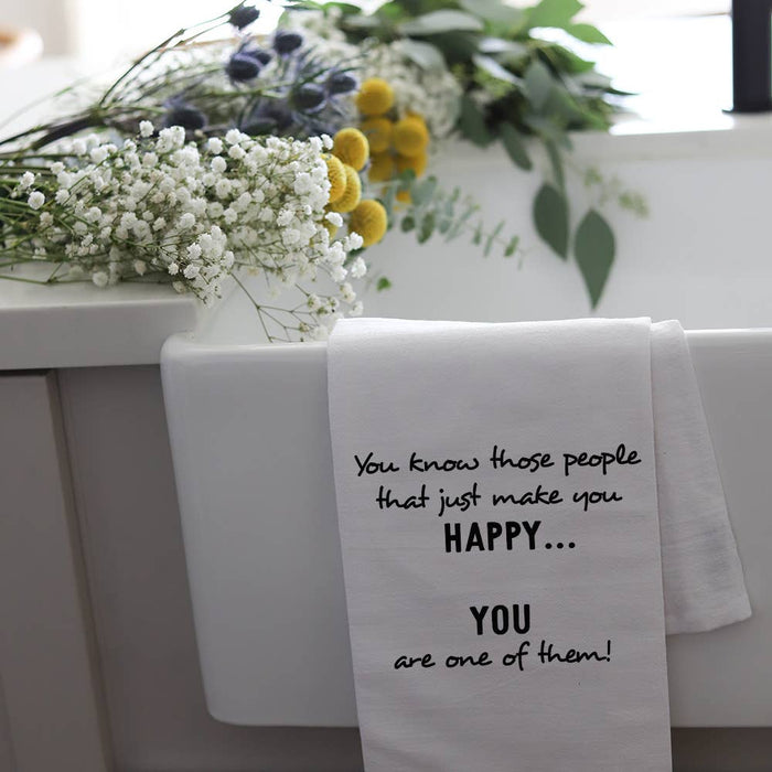 THOSE HAPPY PEOPLE - TEA TOWEL Wildwood Landing