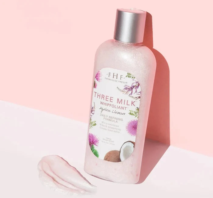 Three Milk Whipfoliant Ageless Cleanser |Farm FarmHouse Fresh Skin Care