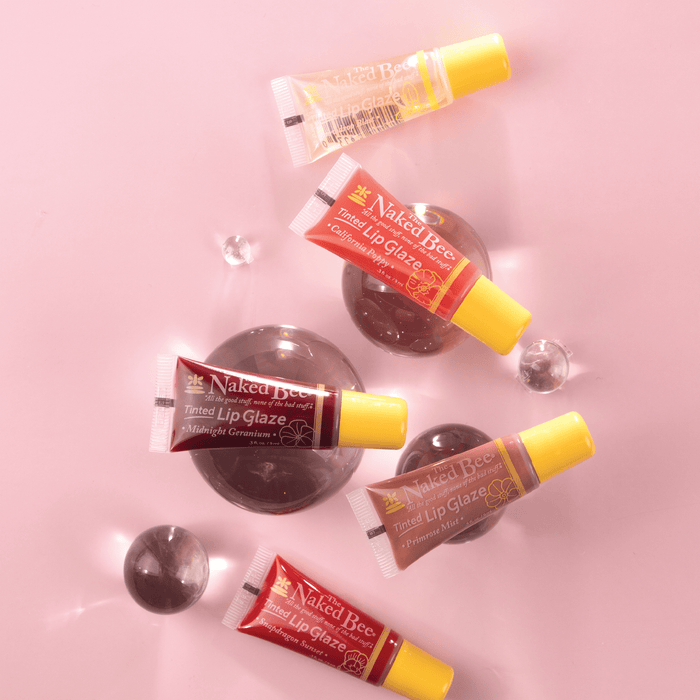 Tinted Lip Glaze, Snapdragon Sunset The Naked Bee lip balm