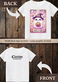 Tiny terror Tee- cute ghost trick or treat tarot card Claxton Creations GB