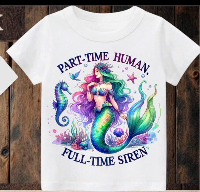 Tiny terror Tee- full time siren 🧜‍♀️ Claxton Creations GB