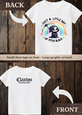 Tiny terror Tee- little ray of pitch black cute #2 Claxton Creations GB