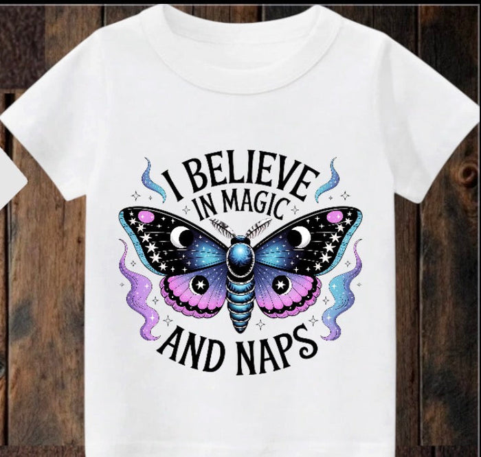 Tiny terror Tee- magic & naps butterfly #2 Claxton Creations GB