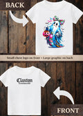 Tiny terror Tee- pretty in pink 🎀 ghost 👻 patchwork #2 Claxton Creations GB