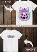 Tiny terror Tee- Pretty 🎀 pumpkin 🎃 oil-spill Claxton Creations GB