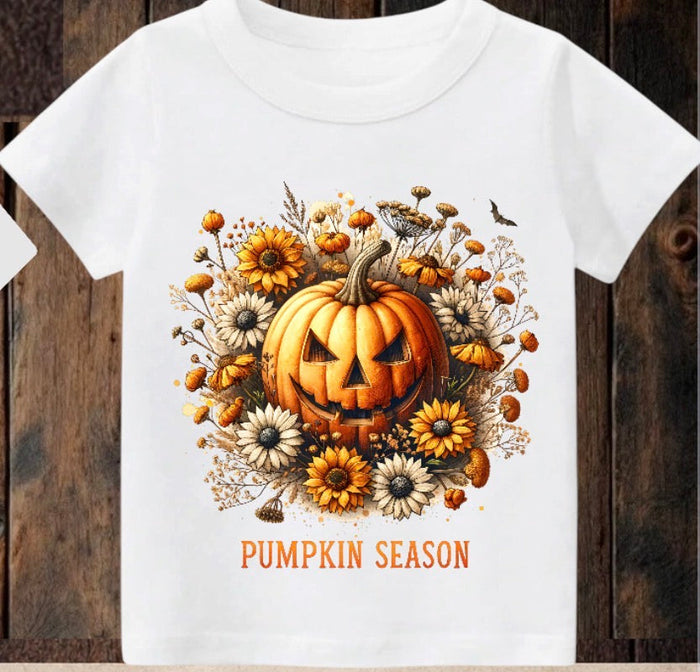 Tiny terror Tee- pretty pumpkin 🎃 season Claxton Creations GB