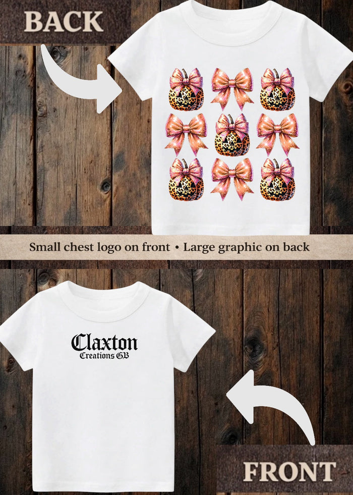 Tiny terror Tee- pretty pumpkins 🎃 Claxton Creations GB