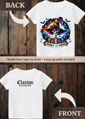 Tiny terror Tee- skeletal witch spooky and proud Claxton Creations GB