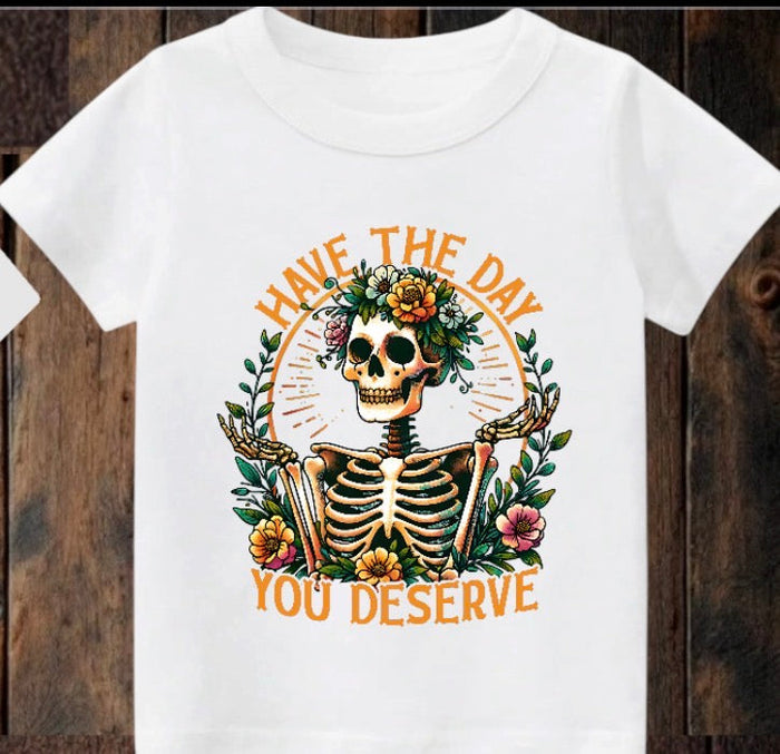 Tiny terror Tee- Spooky have the day you deserve Claxton Creations GB
