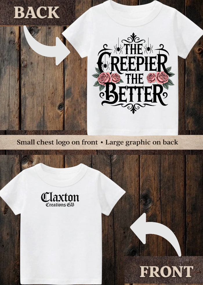 Tiny terror Tee- The creepier, the better 🌹 Claxton Creations GB