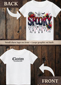 Tiny terror Tee-colourful dripping spooky Claxton Creations GB