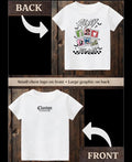 Tiny terrors- Horror Slay all day- white Tee Claxton Creations GB