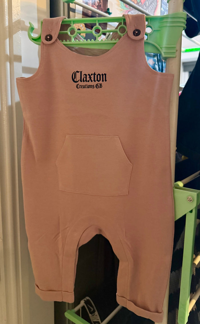 Tiny Terrors- Little Spine flower🖤Pink Romper Claxton Creations GB