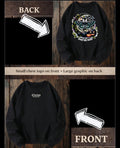 Tiny terrors- Spooky girl season🎀 black sweater Claxton Creations GB