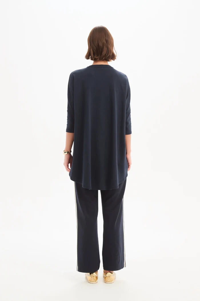 Tirelli - Stripe front 3/4 sleeve Tee
