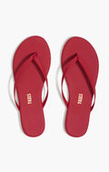 TKEES Solids Flip Flop ~ Red