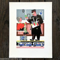 TRAIN CONDUCTOR Deco Art Print 1930s