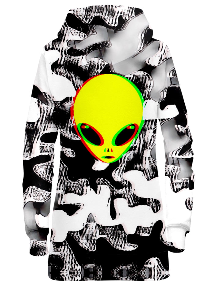 Trippy Alien Hoodie Dress Big Tex Funkadelic Epic Hoodie