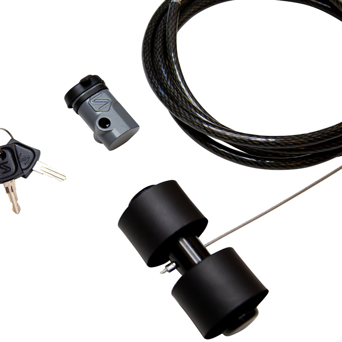 Saris Trunk Rack Lock — bike arm locked position preventing removal