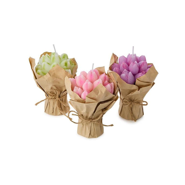 Tulip Bouquet Sculpted Candle