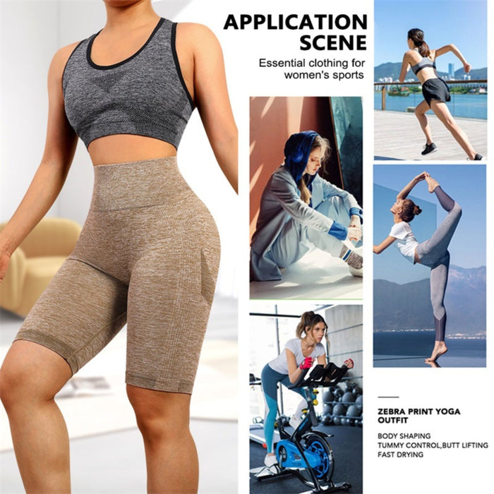 Tummy Control Fitness Gym Pants for Waist Slimming and Butt Enhancement