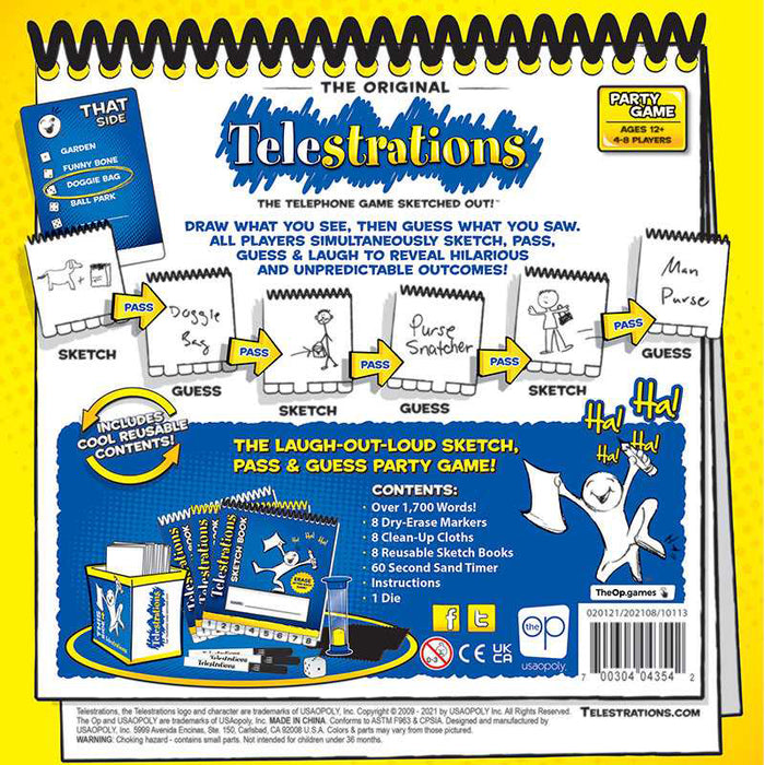 USAOpoly - Telestrations - 8-Player: The Original