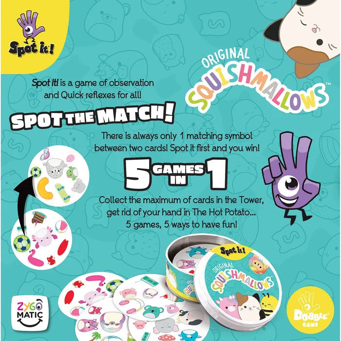 USAOpoly- Spot It! - Squishmallows