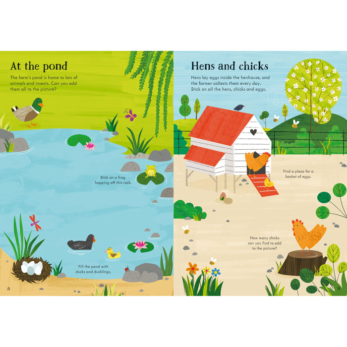Usborne - Little First Stickers - Farm