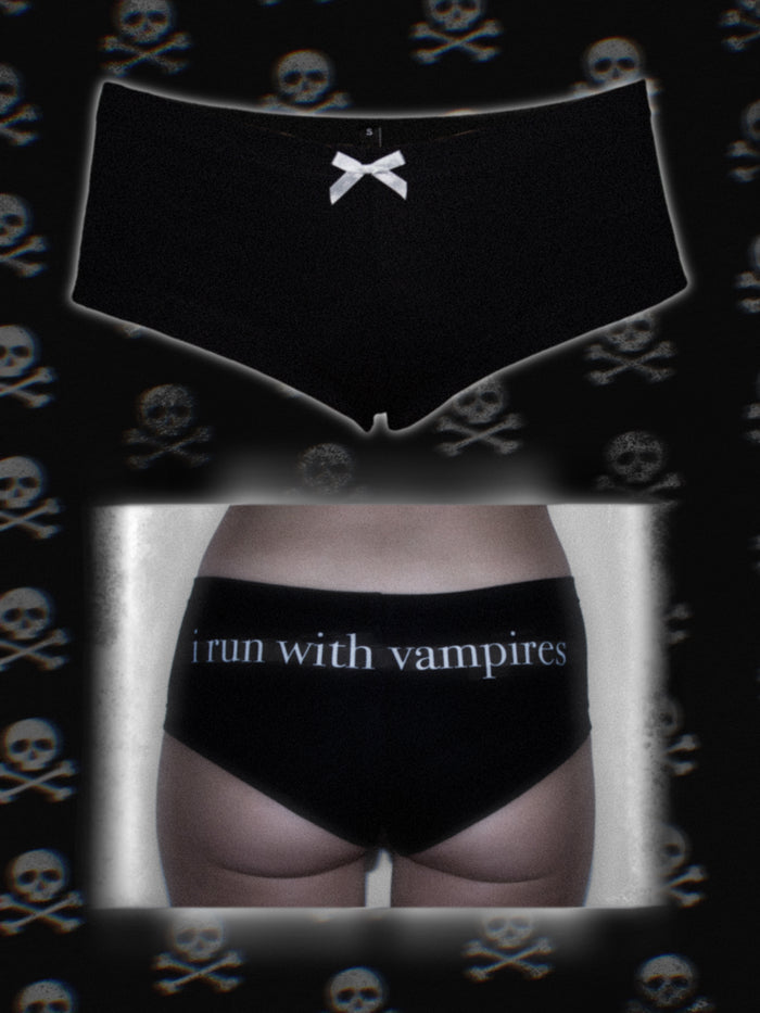 "vampire" boy shorts undies