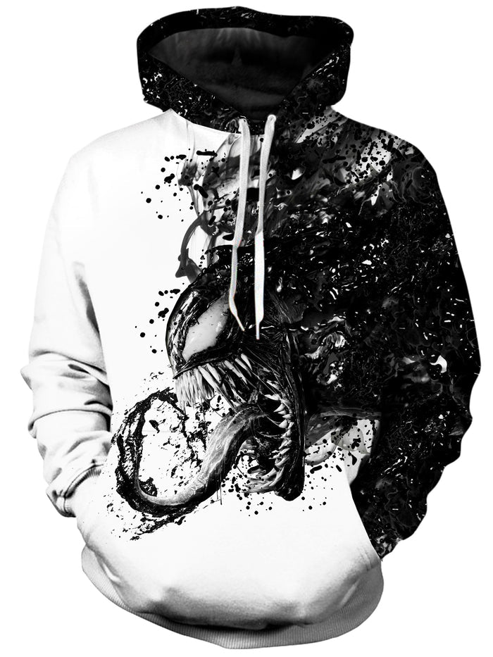 Venom BW Unisex Hoodie On Cue Apparel Epic Hoodie