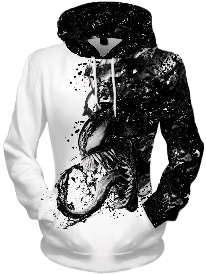 Venom BW Unisex Hoodie On Cue Apparel Epic Hoodie