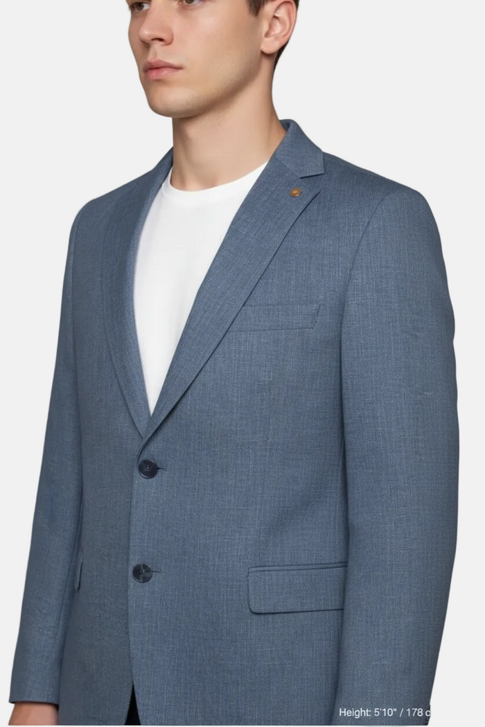 Vindor Indigo Blazer - Front Upper Body