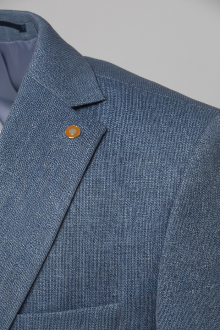 Vindor Indigo Blazer - Fabric