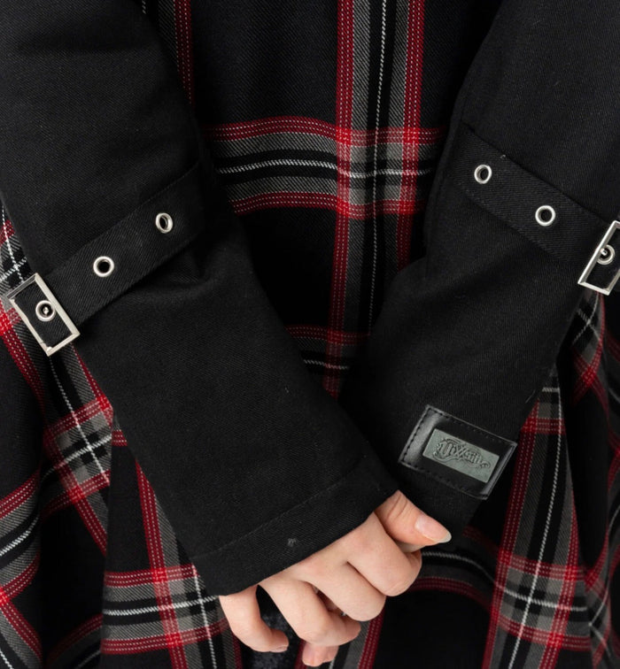 Vixxsin CERISE JACKET - BLACK/BLACK CHECK Vixxsin