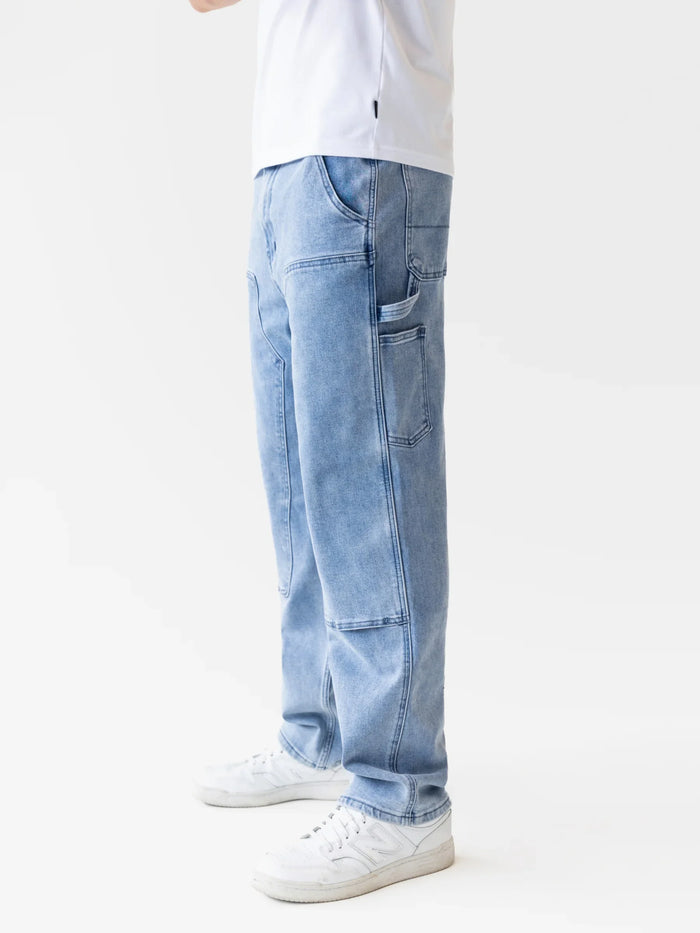 Vol.21 Panel Jeans - Washed Blue