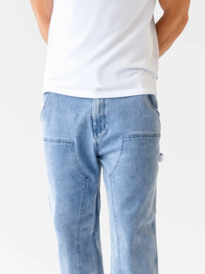 Vol.21 Panel Jeans - Washed Blue