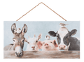 Wall Hangings of Whimsical Farm Animals Ganz Wall Hanging Farm Animals