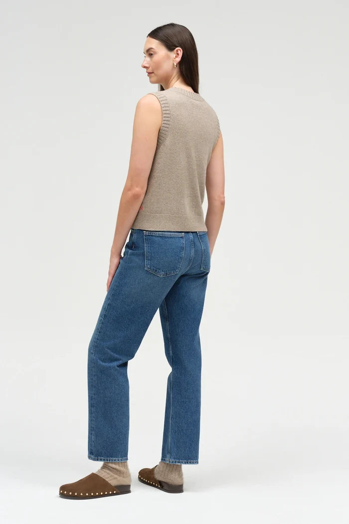 Warm-Oatmeal Wool-Cashmere Tank