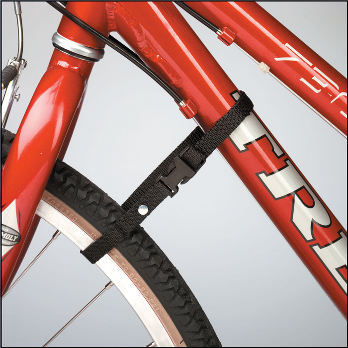Saris wheel tray — installed on Freedom Hitch Rack arm