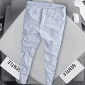 White distressed jeans men streetwear style