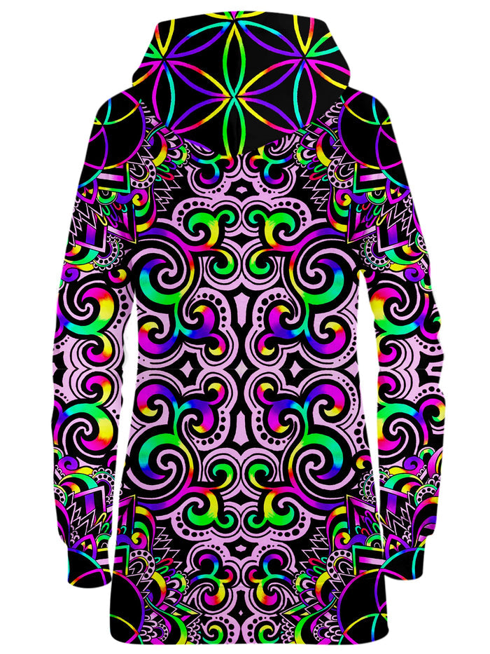 White Doodle Magic Hoodie Dress BrizBazaar Epic Hoodie