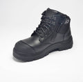 Wide Load 6 Inch Black Non Steel Toe Zip / Lace Up Boot 690BZN