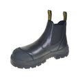 Wide Load Black Pull On Steel Toe Boot 490BPO