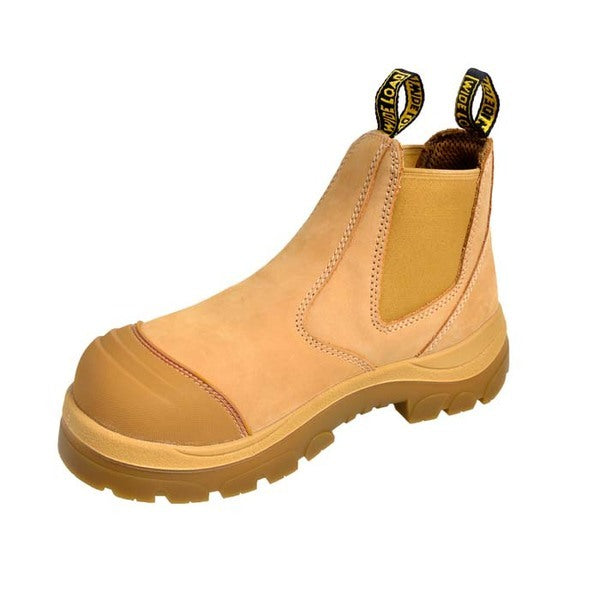 Wide Load Wheat Pull On Steel Toe Boot 490WPO