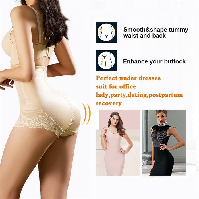 Women High Waist Trainer Shapewear Leggings Jumpsuit Panties Tummy Slim
