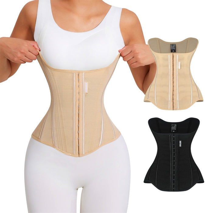 Women Trimmer Cincher Corset Double Belt Wrap Girdle Waist Trainer Shapewear
