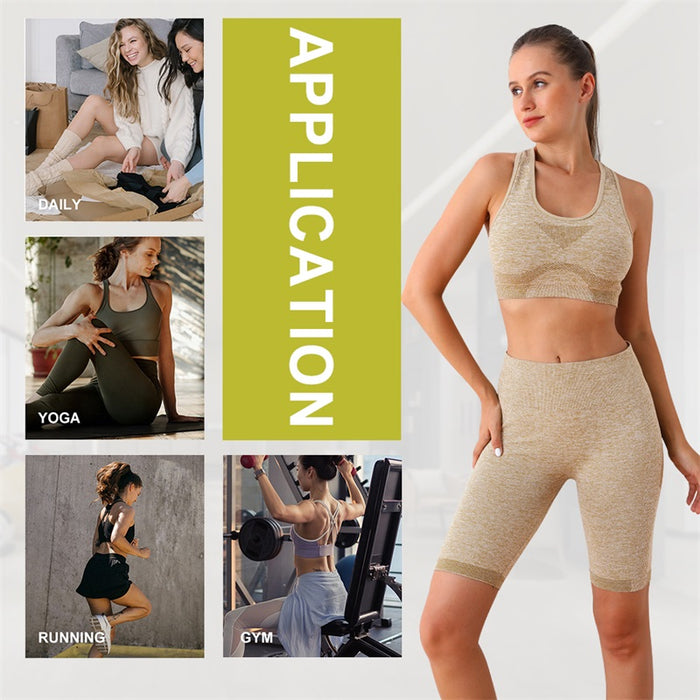 Women’s Butt Lift Leggings Seamless Yoga Set for Gym Fitness and Workout