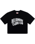 Womens Classic Curve Logo Cropped Tee