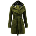 Womens Long Coat - Green - Dubai Offers Today