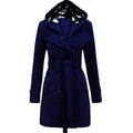 Womens Long Coat - Navy Blue - Dubai Offers Today